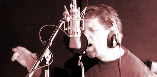 Chris J McLaughlin performing voiceover